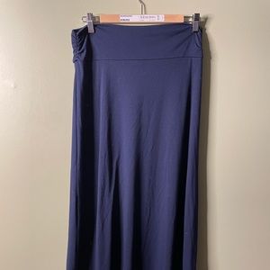 Navy blue maxi skirt
